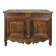 Louis XV-style buffet in walnut and burl with openwork fittings.