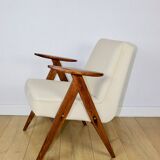 Chierowski 366 armchair, 1970s, beige, dark oak