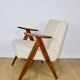 Chierowski 366 armchair, 1970s, beige, dark oak