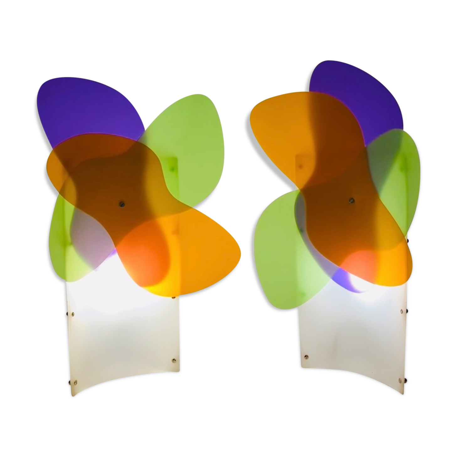 Pair of lamps Butterfly Slamp Italy 2000s