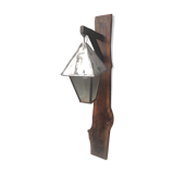 Lampadaire sur potence bois