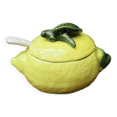 Moutardier en barbotine, forme de citron