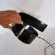 Lampe looping en acier, Massive, Belgique, 1990.