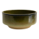 Large vintage ceramic bowl in olive green enamel - 1970s
