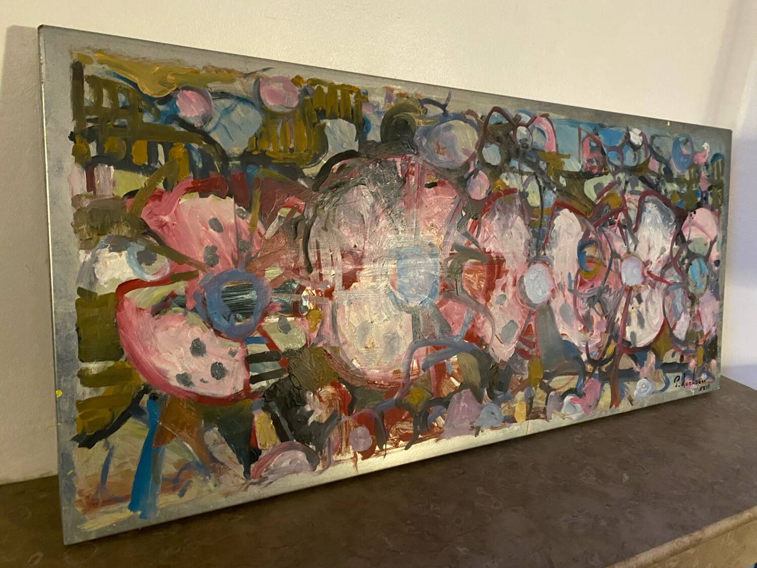 Abstract still life signed Landauer