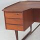 Boomerang desk in teak by Peter Lavig Nielsen for Denmark, 1950s