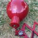 Vintage pantograph wall lamp 1950 red