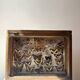 Vitrine / Collection de papillons anciens - 62 papillons