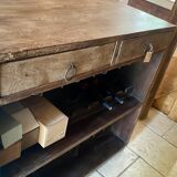 Meuble bar en bois recyclé