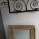 Portemanteau mural en fer art déco