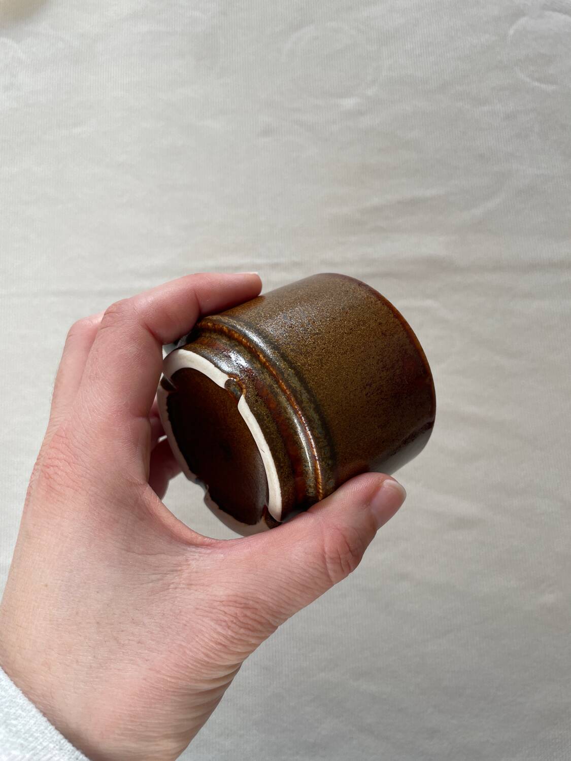 Stoneware coffee mugs