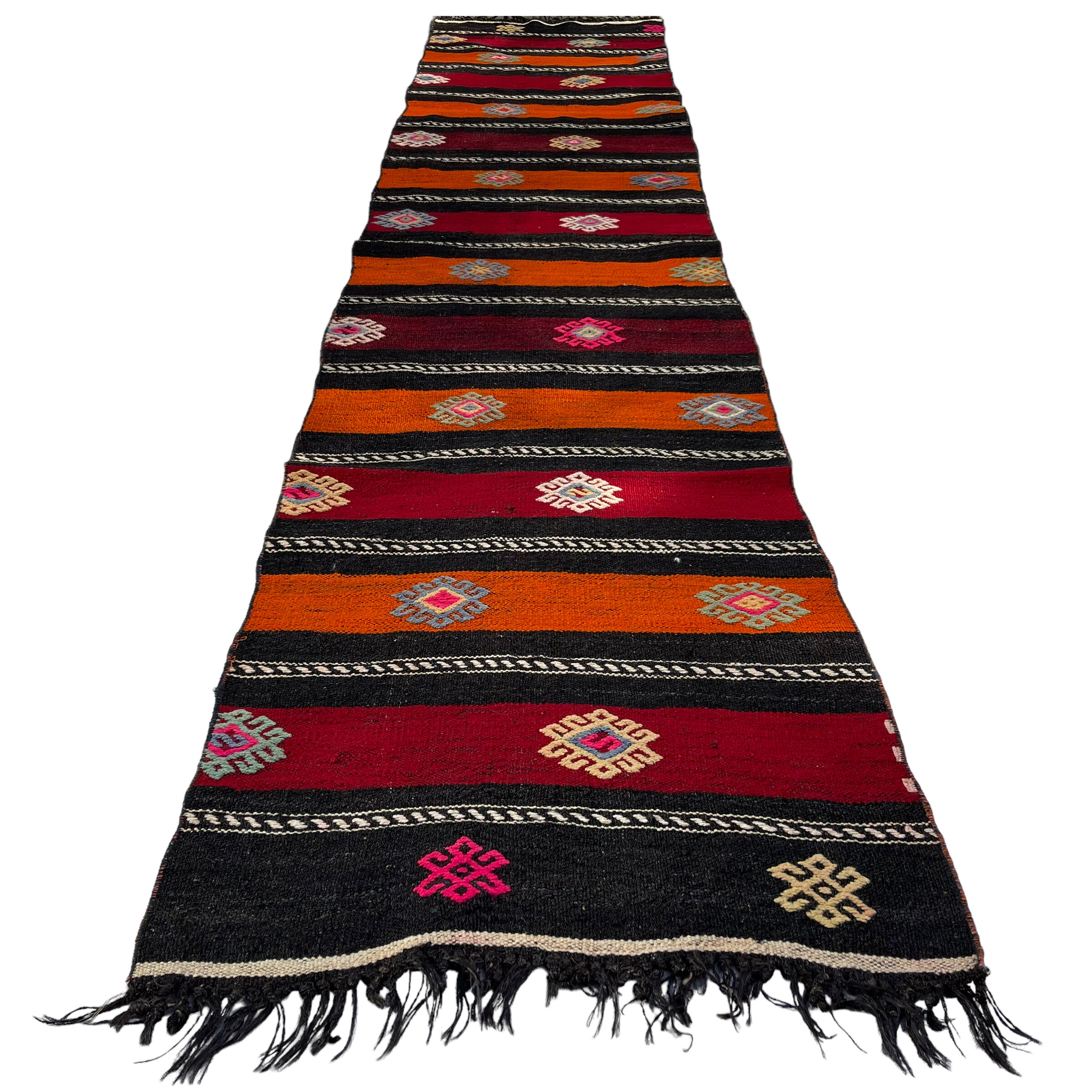 Vintage turkish kilim runner , 290 x 68 cm