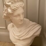 Ancient Status carved in platre , Italian handicraft from a castle