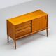 Bosteels Meubelen unique petit buffet en noyer Belgique 1960