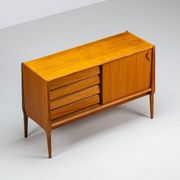 Bosteels Meubelen unique small sideboard walnut Belgium 1960