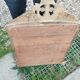 Antique Louis XVI style gilded wood mirror