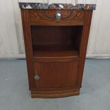 Bedside table art deco top marble