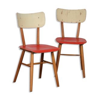 Pair of vintage chairs for the editor Ton, 1960
