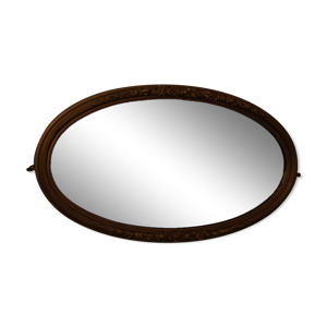 miroir ovale biseauté