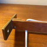 Teak and acrylic wall lamp