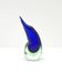 Vase de Murano en verre soufflé, Italie 1970