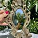 Magnificent Vintage Brass Mirror Candlestick - Baroque - Home Decor