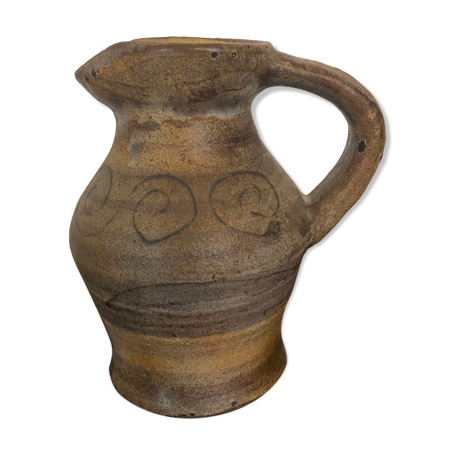 Ceramic pitcher by Agnès Escala Vallauris 60s