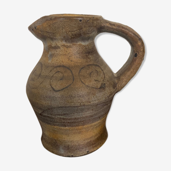 Ceramic pitcher by Agnès Escala Vallauris 60s