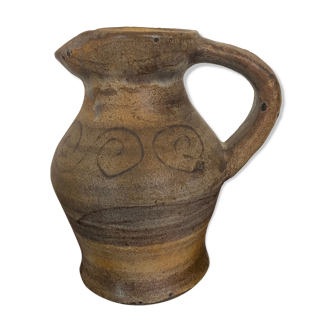 Ceramic pitcher by Agnès Escala Vallauris 60s