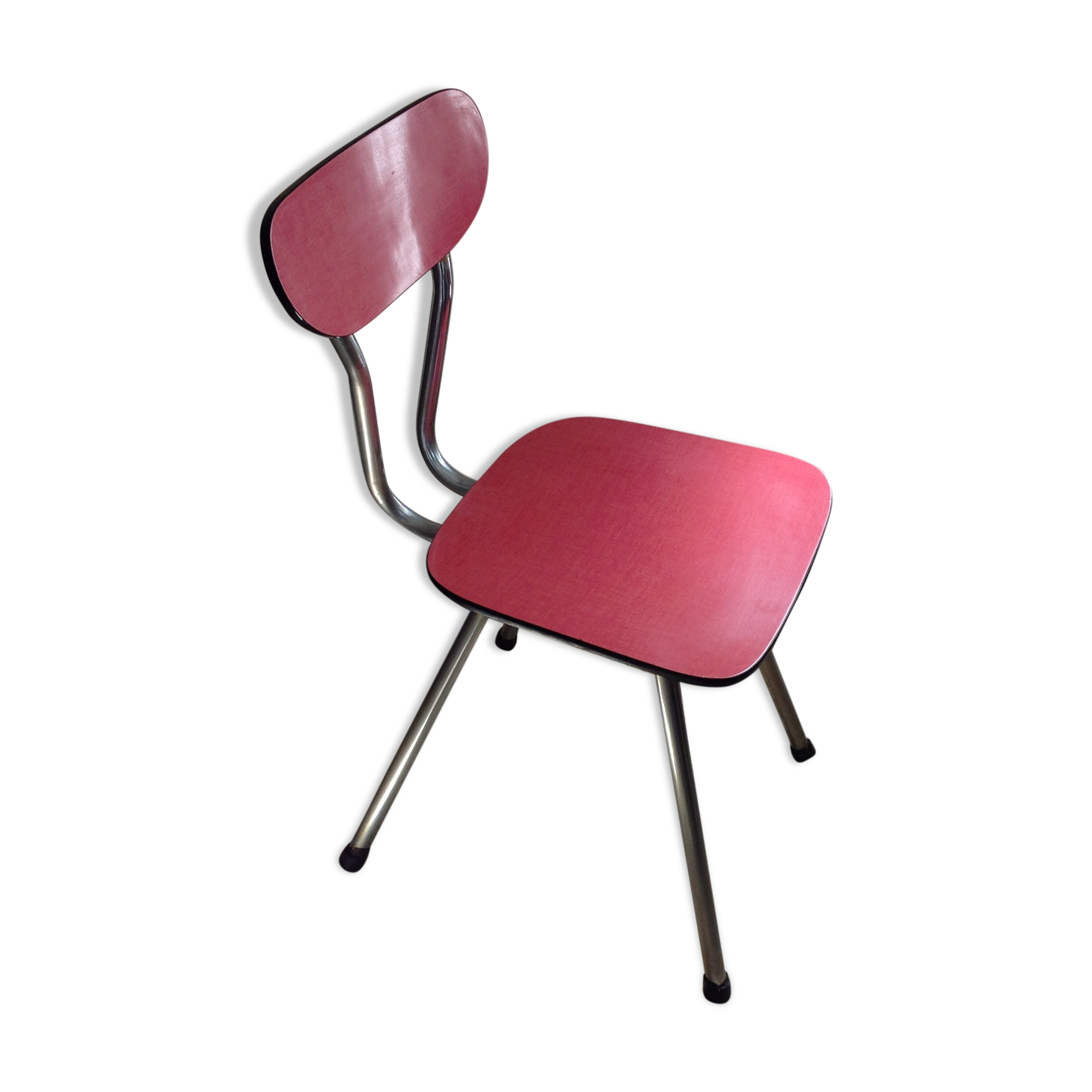 Red formica chair