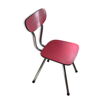 Red formica chair
