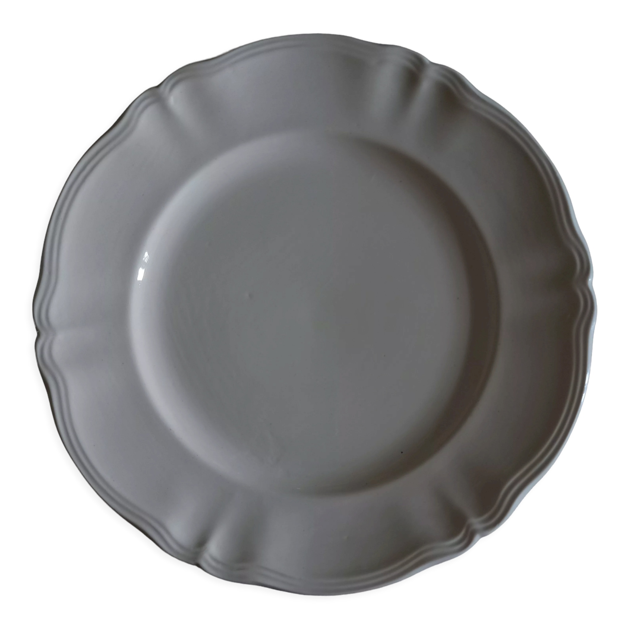 Flat "Ivoire" Sarreguemines (ø 34 cm)