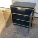 Vintage black and gold TV cabinet from the 70s/80s