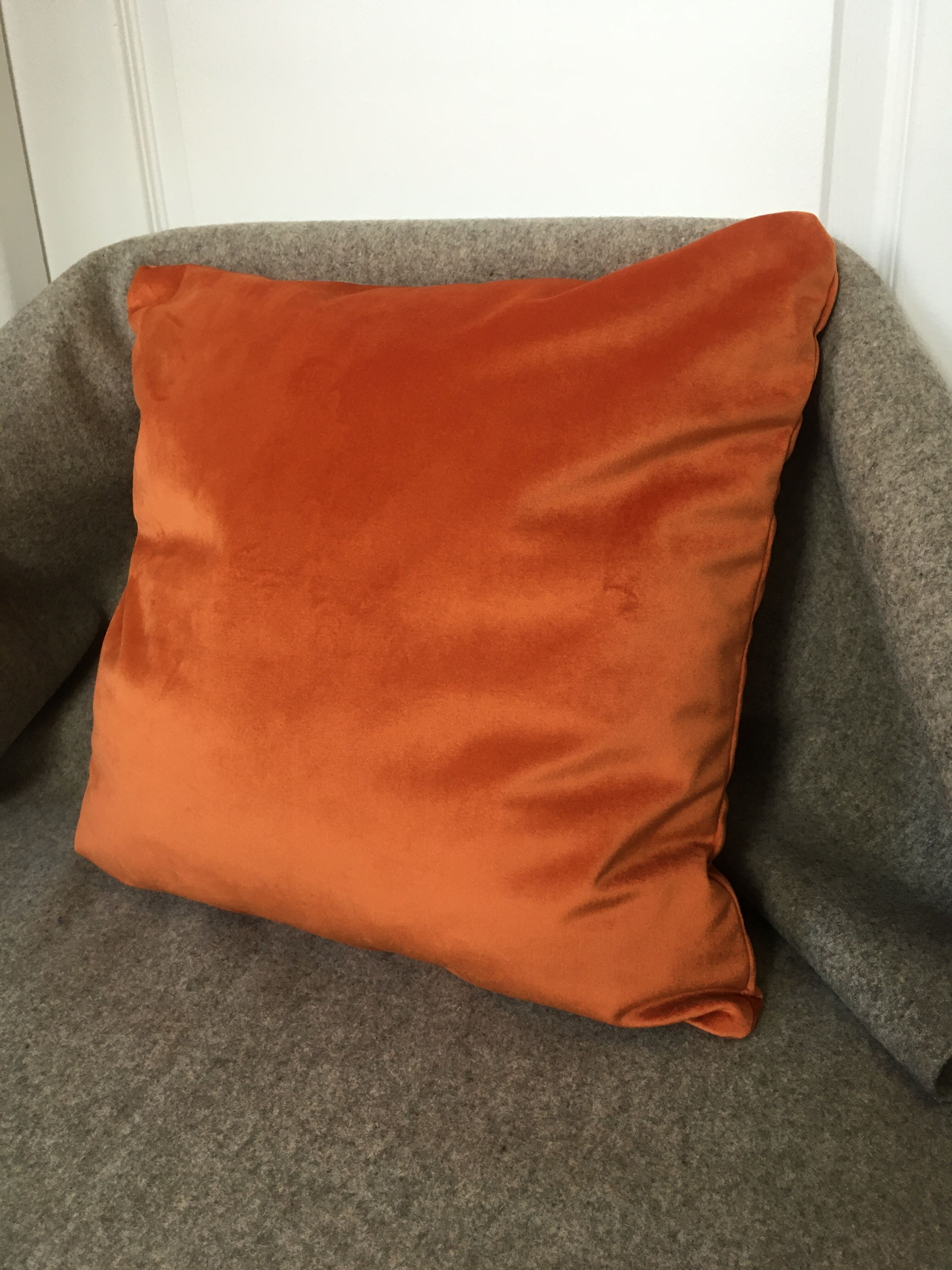Velvet decorative cushion