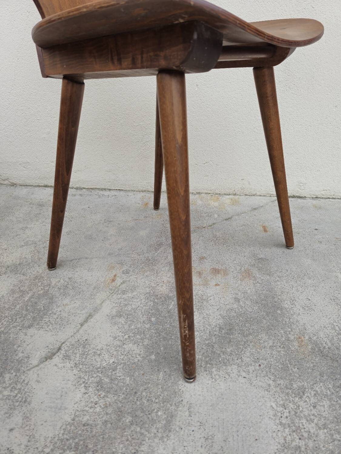 Chaise Baumann de bistrot modèle "fourmi" vintage 1950