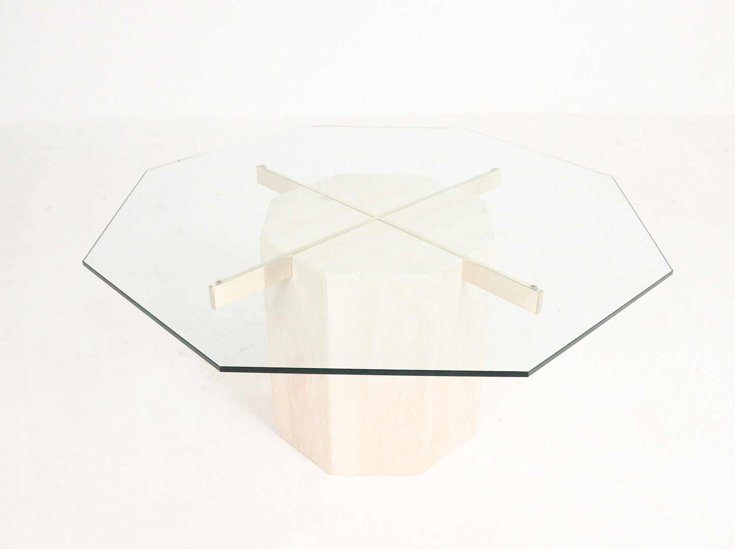 Artedi, travertine coffee table 1970s Italy