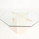 Table basse en travertin 1970s Italie, Artedi