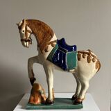 Glazed ceramic horse