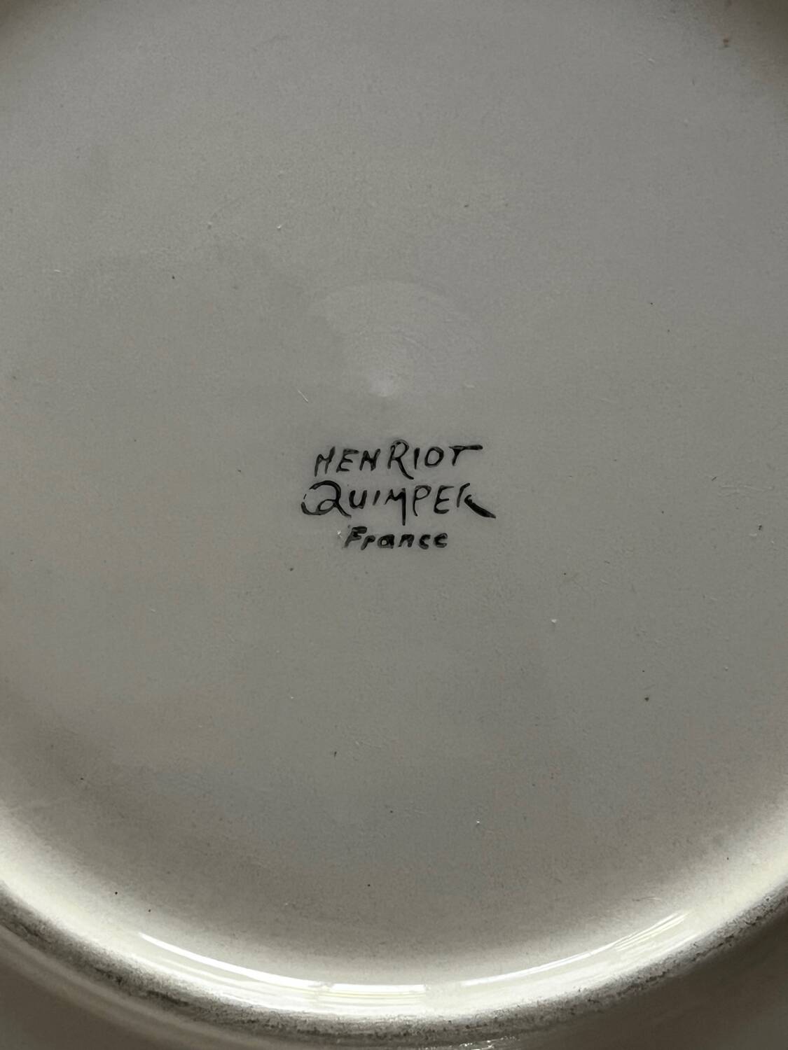 Henriot Quimper Tart Dish – France