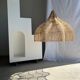 Rattan pendant lamp in the shape of a flower