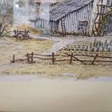 Lithographie aquarellie