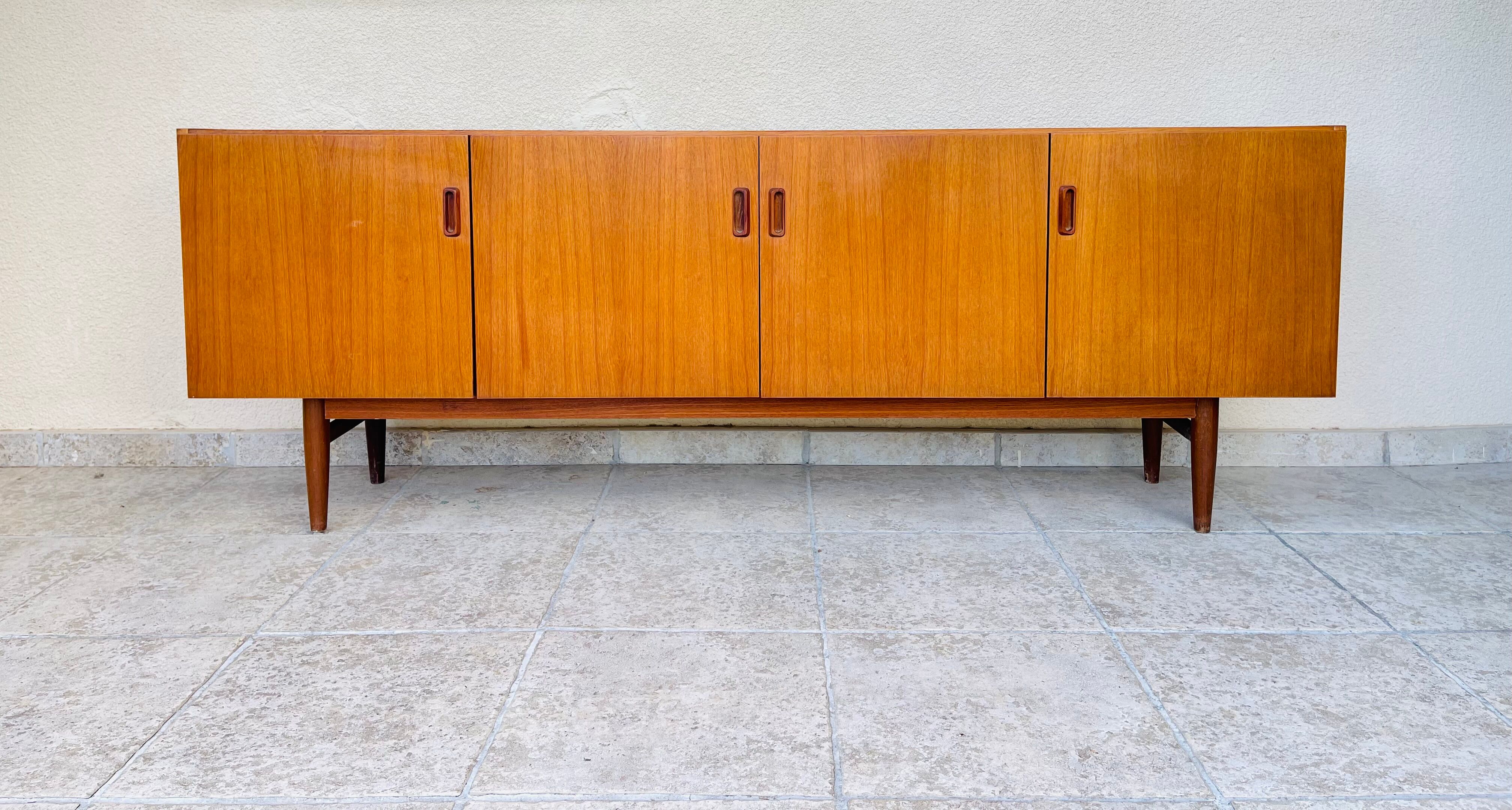 Scandinavian teak row