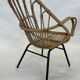 Chaise vintage en rotin par Dirk van Sliedregt Rohe Noordwolde 1960 aux Pays-Bas