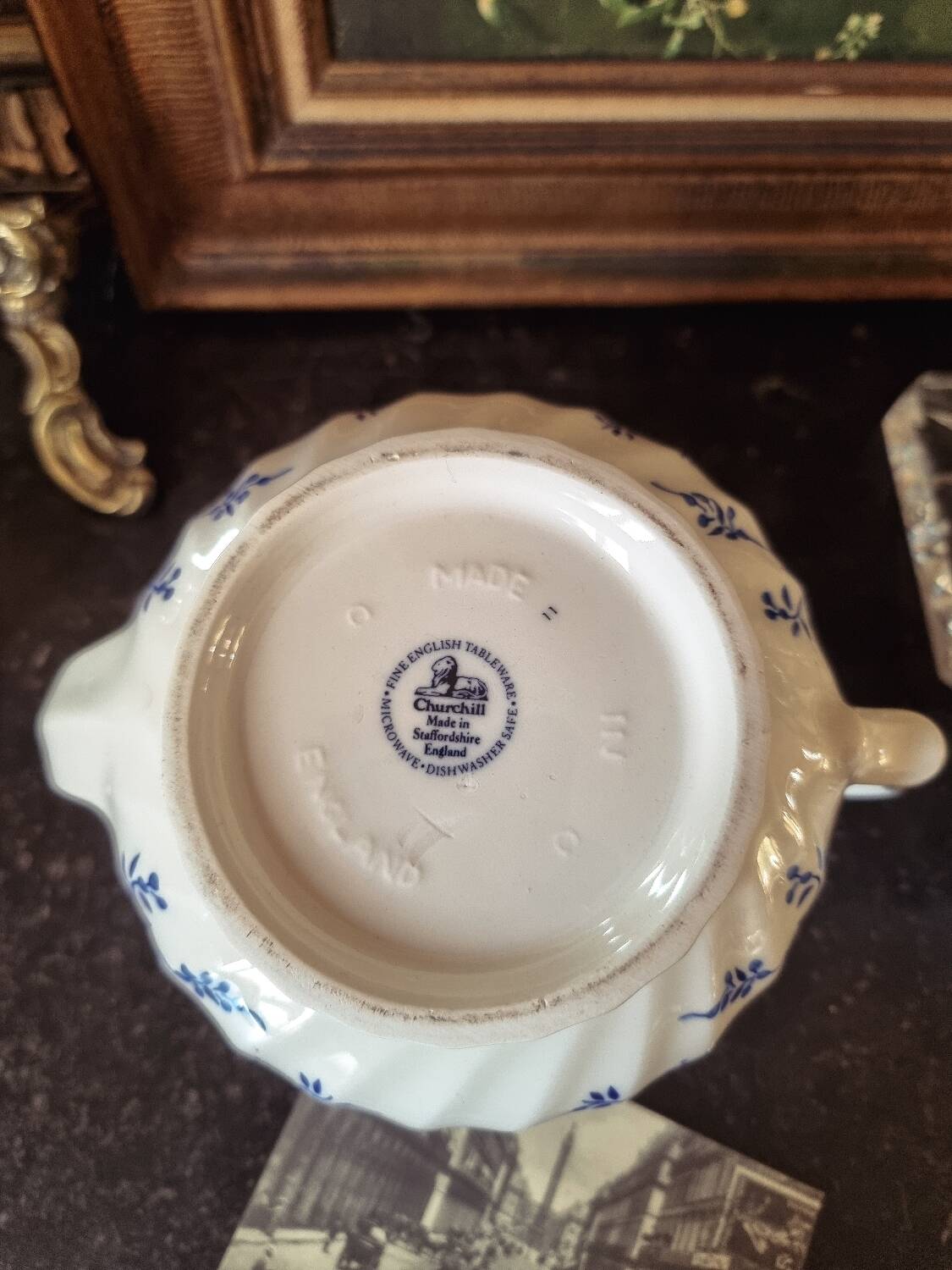 Churchill teapot and milk jug