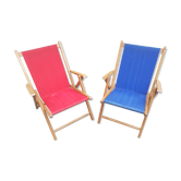 Paire de fauteuils d'appoint vintage Plidéal