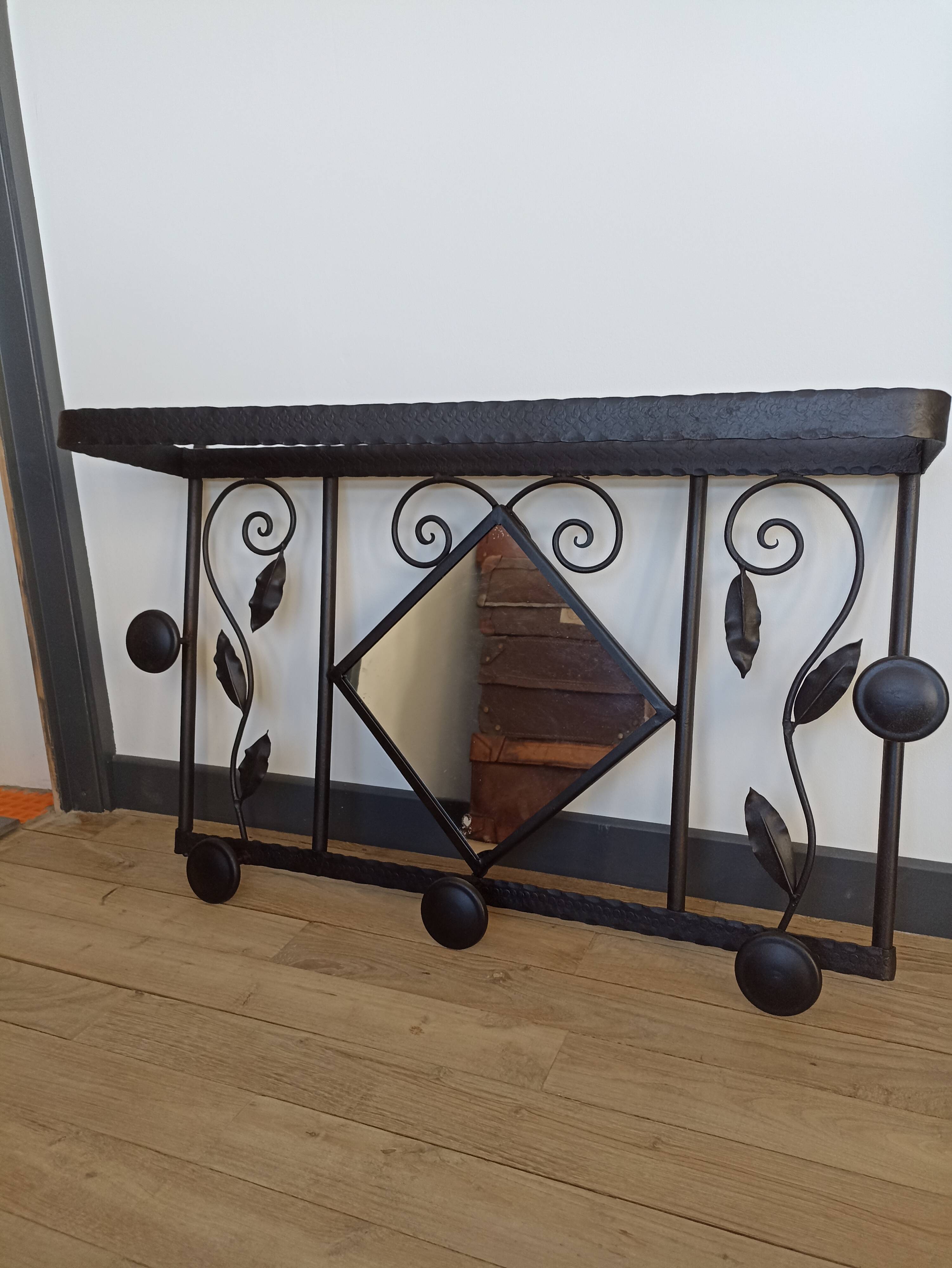 Mirror art deco wrought iron