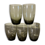 Vintage smoked glass