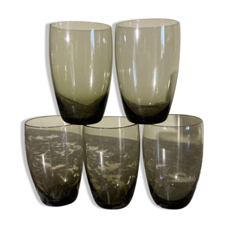 Vintage smoked glass