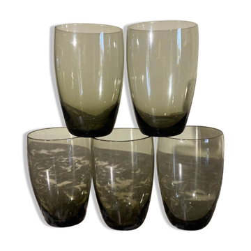Vintage smoked glass