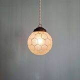 Art Deco satin glass pendant light, 1920s-30s